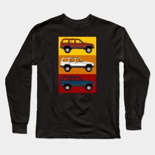 Jeep Cherokee Pop Art ~ Sedona palette Long Sleeve T-Shirt